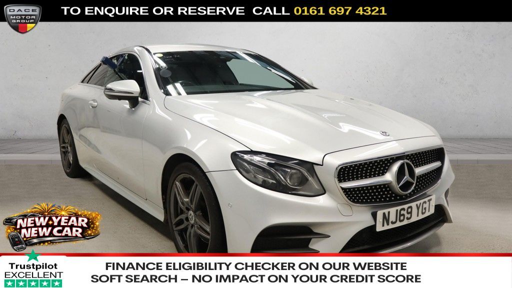 Used 2019 SILVER MERCEDES-BENZ E-CLASS Coupe 2.0 E220d AMG Line Coupe 2dr Diesel G-Tronic+ Euro 6 (s/s) (194 ps) (reg. 2019-09-17) for sale in Manchester