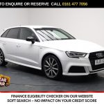 Used 2019 WHITE AUDI A3 Hatchback 1.5 TFSI CoD 35 Black Edition Sportback 5dr Petrol S Tronic Euro 6 (s/s) (150 ps) (reg. 2019-04-03) for sale in Stockport