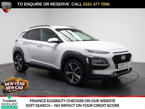 Used 2019 WHITE HYUNDAI KONA SUV 1.0 T-GDi Premium SE SUV 5dr Petrol Manual Euro 6 (s/s) (120 ps) (reg. 2019-09-26) for sale in Stockport