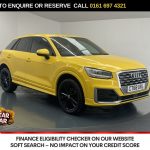 Used 2019 YELLOW AUDI Q2 SUV 1.6 TDI 30 S line SUV 5dr Diesel Manual Euro 6 (s/s) (116 ps) (reg. 2019-02-28) for sale in Manchester