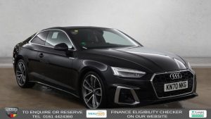 Used 2020 BLACK AUDI A5 Coupe 2.0 TFSI 40 S line Coupe 2dr Petrol S Tronic Euro 6 (s/s) (204 ps) (reg. 2020-11-30) for sale in Altrincham