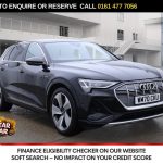 Used 2020 BLACK AUDI E-TRON SUV 55 S line SUV 5dr Electric Auto quattro 95kWh (408 ps) (reg. 2020-12-18) for sale in Stockport