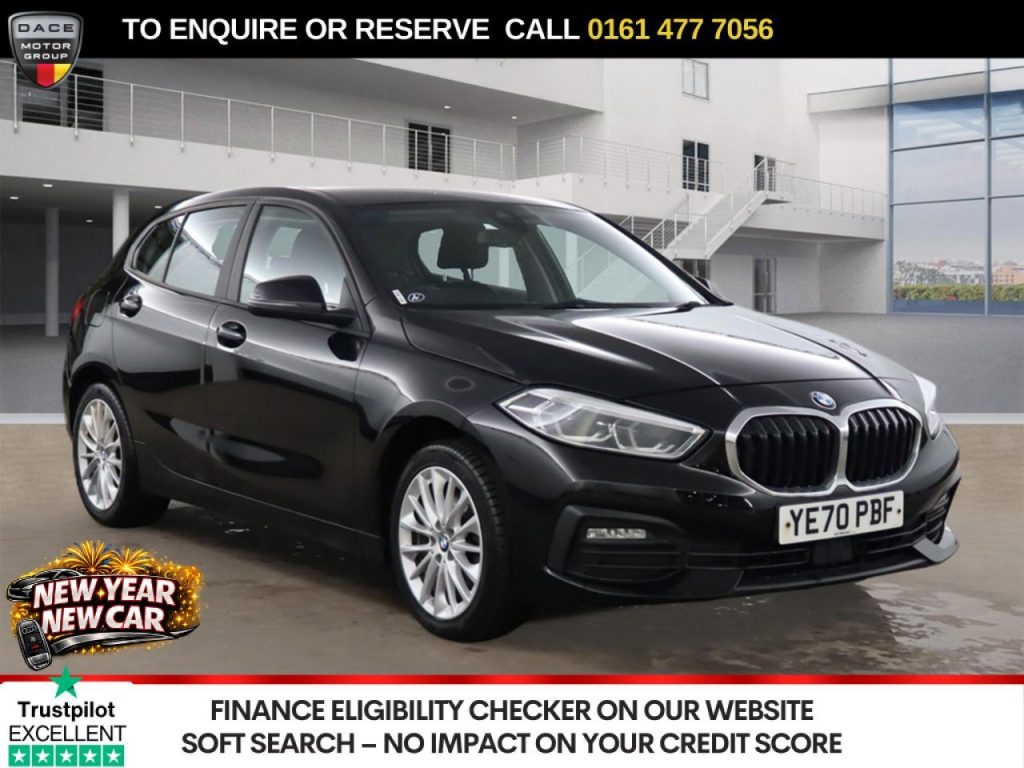 Used 2020 BLACK BMW 1 SERIES Hatchback 1.5 116d SE Hatchback 5dr Diesel Manual Euro 6 (s/s) (116 ps) (reg. 2020-10-30) for sale in Stockport