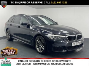 Used 2020 BLACK BMW 5 SERIES Estate 2.0 520i GPF M Sport Touring 5dr Petrol Auto Euro 6 (s/s) (184 ps) (reg. 2020-09-30) for sale in Manchester