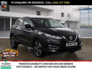 Used 2020 BLACK NISSAN QASHQAI SUV 1.3 DIG-T N-Connecta SUV 5dr Petrol DCT Auto Euro 6 (s/s) (160 ps) (reg. 2020-03-23) for sale in Stockport