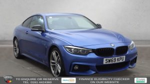 Used 2020 BLUE BMW 4 SERIES Coupe 2.0 420i GPF M Sport Coupe 2dr Petrol Auto Euro 6 (s/s) (184 ps) (reg. 2020-02-28) for sale in Altrincham