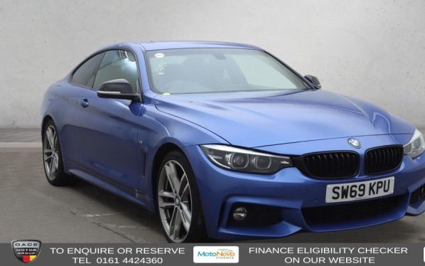 Used 2020 BLUE BMW 4 SERIES Coupe 2.0 420i GPF M Sport Coupe 2dr Petrol Auto Euro 6 (s/s) (184 ps) (reg. 2020-02-28) for sale in Altrincham