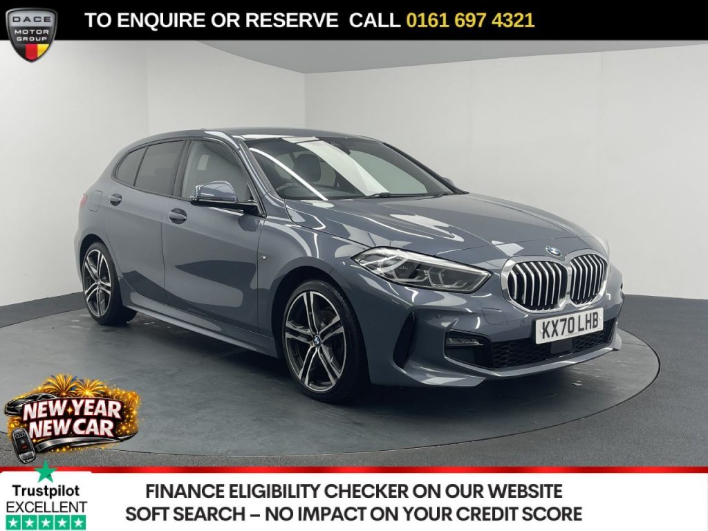 Used 2020 GREY BMW 1 SERIES Hatchback 1.5 118i M Sport Hatchback 5dr Petrol DCT Euro 6 (s/s) (140 ps) (reg. 2020-09-01) for sale in Manchester