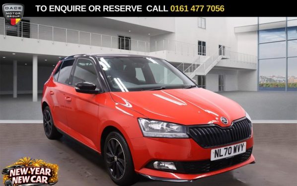 Used 2020 RED SKODA FABIA Hatchback 1.0 TSI Monte Carlo Hatchback 5dr Petrol Manual Euro 6 (s/s) (95 ps) (reg. 2020-11-14) for sale in Stockport