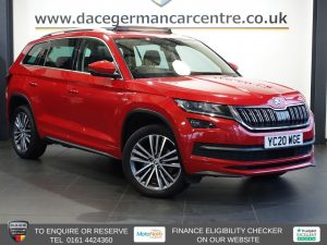 Used 2020 RED SKODA KODIAQ SUV 2.0 TDI Laurin  and  Klement SUV 5dr Diesel DSG 4WD Euro 6 (s/s) (7 Seat) (150 ps) (reg. 2020-07-24) for sale in Altrincham