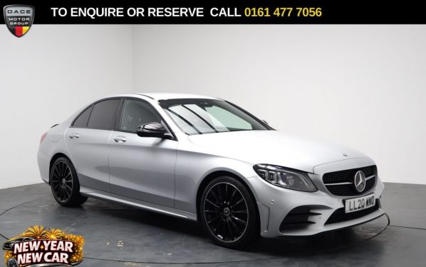 Used 2020 SILVER MERCEDES-BENZ C-CLASS Saloon 2.0 C220d AMG Line (Premium) Saloon 4dr Diesel G-Tronic+ Euro 6 (s/s) (194 ps) (reg. 2020-07-31) for sale in Stockport