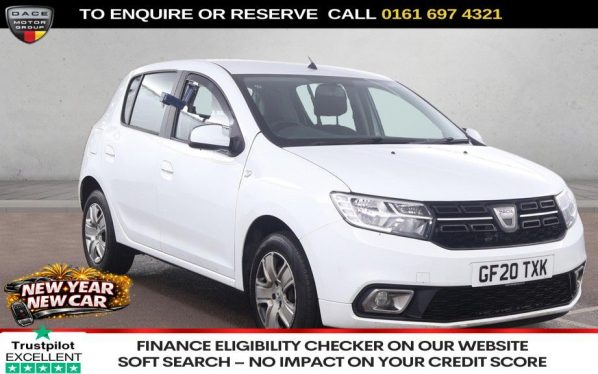 Used 2020 WHITE DACIA SANDERO Hatchback 0.9 TCe Comfort Hatchback 5dr Petrol Manual Euro 6 (s/s) (90 ps) (reg. 2020-06-11) for sale in Manchester