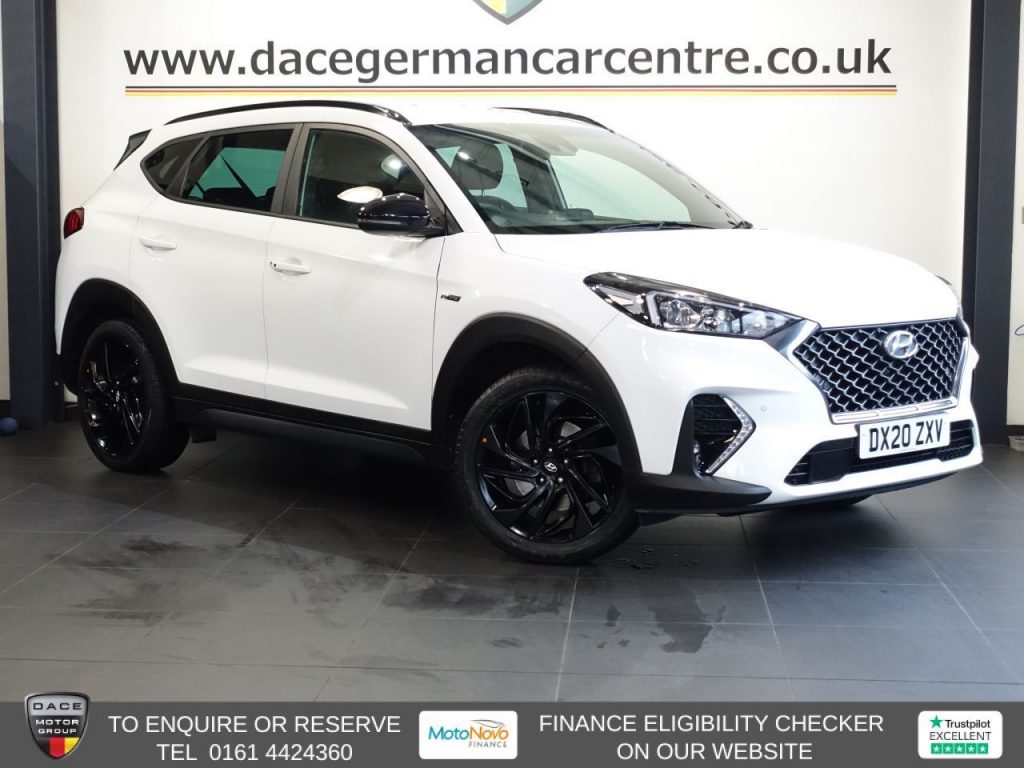 Used 2020 WHITE HYUNDAI TUCSON SUV 1.6 CRDi MHEV N Line SUV 5dr Diesel Hybrid Manual Euro 6 (s/s) (136 ps) (reg. 2020-07-17) for sale in Altrincham