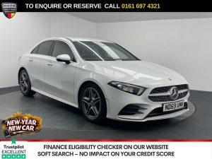 Used 2020 WHITE MERCEDES-BENZ A-CLASS Saloon 1.5 A180d AMG Line (Executive) Saloon 4dr Diesel 7G-DCT Euro 6 (s/s) (116 ps) (reg. 2020-01-08) for sale in Manchester