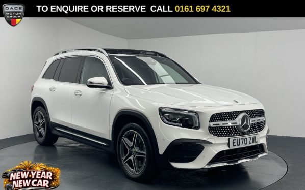 Used 2020 WHITE MERCEDES-BENZ GLB SUV 2.0 GLB220d AMG Line (Premium Plus) SUV 5dr Diesel 8G-DCT 4MATIC Euro 6 (s/s) (190 ps) (reg. 2020-11-06) for sale in Manchester