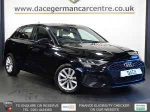 Used 2021 BLACK AUDI A3 Hatchback 2.0 TDI 30 Technik Sportback 5dr Diesel Manual Euro 6 (s/s) (116 ps) (reg. 2021-01-28) for sale in Altrincham