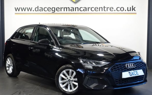 Used 2021 BLACK AUDI A3 Hatchback 2.0 TDI 30 Technik Sportback 5dr Diesel Manual Euro 6 (s/s) (116 ps) (reg. 2021-01-28) for sale in Altrincham