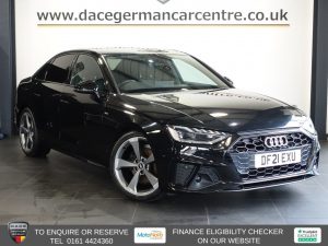 Used 2021 BLACK AUDI A4 Saloon 2.0 TDI 35 Black Edition Saloon 4dr Diesel S Tronic Euro 6 (s/s) (163 ps) (reg. 2021-03-25) for sale in Altrincham
