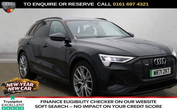 Used 2021 BLACK AUDI E-TRON SUV 55 Black Edition SUV 5dr Electric Auto quattro 95kWh (11kW Charger) (408 ps) (reg. 2021-12-23) for sale in Manchester