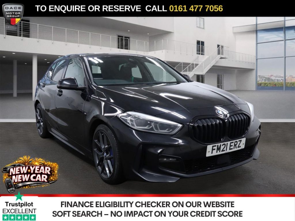 Used 2021 BLACK BMW 1 SERIES Hatchback 2.0 118d M Sport (LCP) Hatchback 5dr Diesel Manual Euro 6 (s/s) (150 ps) (reg. 2021-07-02) for sale in Stockport