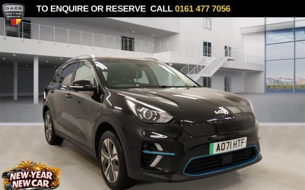 Used 2021 BLACK KIA NIRO SUV 39kWh 2 SUV 5dr Electric Auto (134 bhp) (reg. 2021-09-22) for sale in Stockport