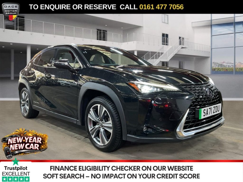 Used 2021 BLACK LEXUS UX SUV 300e 54.3kWh SUV 5dr Electric Auto (204 ps) (reg. 2021-11-30) for sale in Stockport