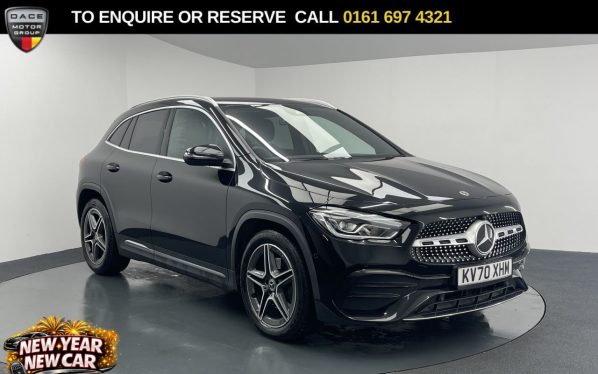 Used 2021 BLACK MERCEDES-BENZ GLA SUV 2.0 GLA200d AMG Line (Executive) SUV 5dr Diesel 8G-DCT Euro 6 (s/s) (150 ps) (reg. 2021-02-16) for sale in Manchester