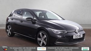 Used 2021 BLACK VOLKSWAGEN GOLF Hatchback 1.5 TSI Style Hatchback 5dr Petrol Manual Euro 6 (s/s) (150 ps) (reg. 2021-03-31) for sale in Altrincham