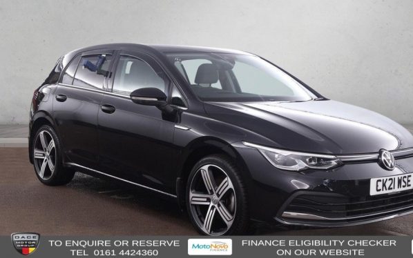 Used 2021 BLACK VOLKSWAGEN GOLF Hatchback 1.5 TSI Style Hatchback 5dr Petrol Manual Euro 6 (s/s) (150 ps) (reg. 2021-03-31) for sale in Altrincham