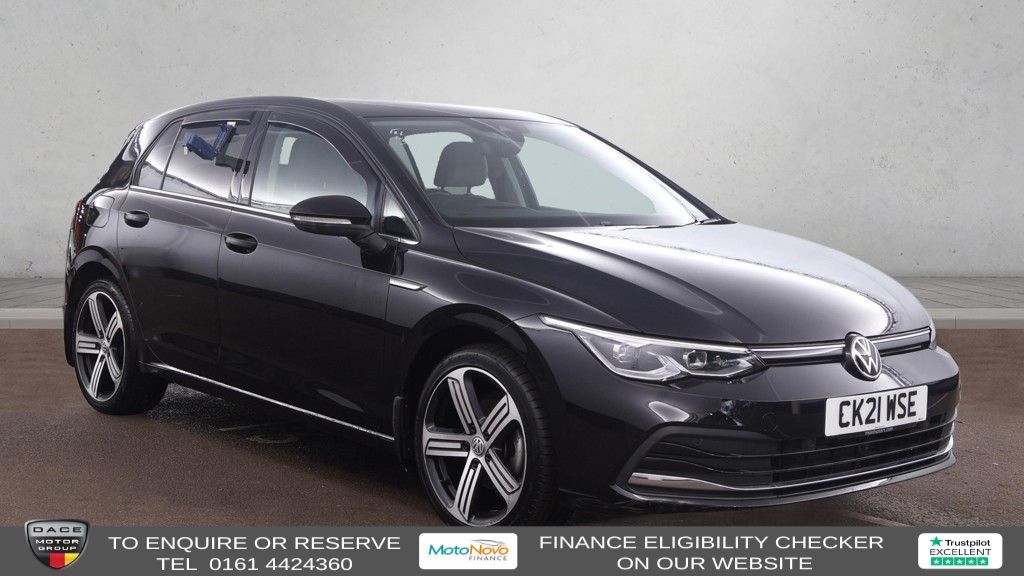Used 2021 BLACK VOLKSWAGEN GOLF Hatchback 1.5 TSI Style Hatchback 5dr Petrol Manual Euro 6 (s/s) (150 ps) (reg. 2021-03-31) for sale in Altrincham