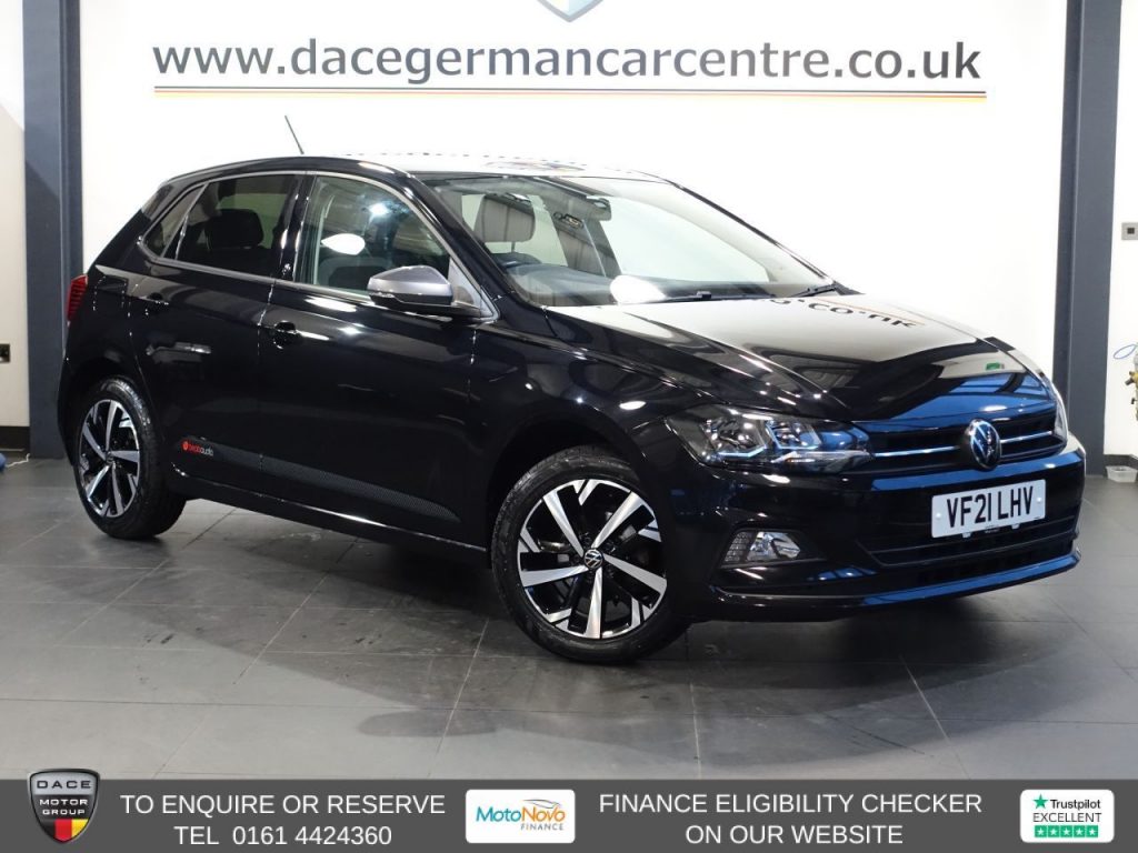 Used 2021 BLACK VOLKSWAGEN POLO Hatchback 1.0 EVO beats Hatchback 5dr Petrol Manual Euro 6 (s/s) (80 ps) (reg. 2021-07-31) for sale in Altrincham