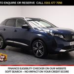Used 2021 BLUE PEUGEOT 3008 SUV 1.6 13.2kWh GT Premium SUV 5dr Petrol Plug-in Hybrid e-EAT Euro 6 (s/s) (225 ps) (reg. 2021-08-12) for sale in Stockport