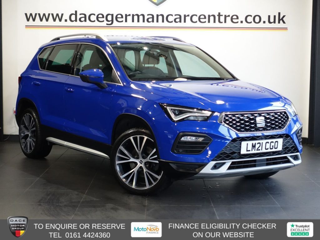 Used 2021 BLUE SEAT ATECA SUV 2.0 TDI XPERIENCE Lux SUV 5dr Diesel DSG 4Drive Euro 6 (s/s) (150 ps) (reg. 2021-05-19) for sale in Altrincham