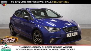 Used 2021 BLUE SEAT IBIZA Hatchback 1.0 TSI FR Sport Hatchback 5dr Petrol Manual Euro 6 (s/s) (110 ps) (reg. 2021-04-07) for sale in Manchester
