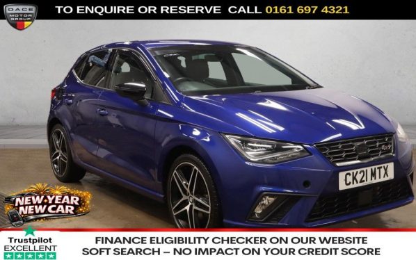 Used 2021 BLUE SEAT IBIZA Hatchback 1.0 TSI FR Sport Hatchback 5dr Petrol Manual Euro 6 (s/s) (110 ps) (reg. 2021-04-07) for sale in Manchester