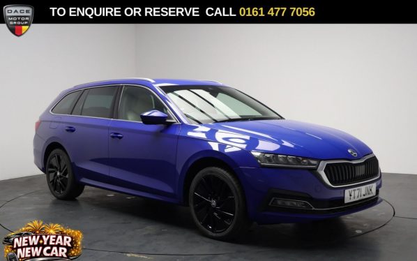 Used 2021 BLUE SKODA OCTAVIA Estate 1.4 TSI iV 13kWh SE L Estate 5dr Petrol Plug-in Hybrid DSG Euro 6 (s/s) (204 ps) (reg. 2021-11-12) for sale in Stockport