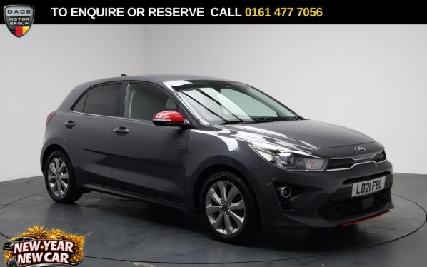 Used 2021 GREY KIA RIO Hatchback 1.0 T-GDi MHEV 3 Hatchback 5dr Petrol Hybrid Manual Euro 6 (s/s) (118 bhp) (reg. 2021-03-20) for sale in Stockport