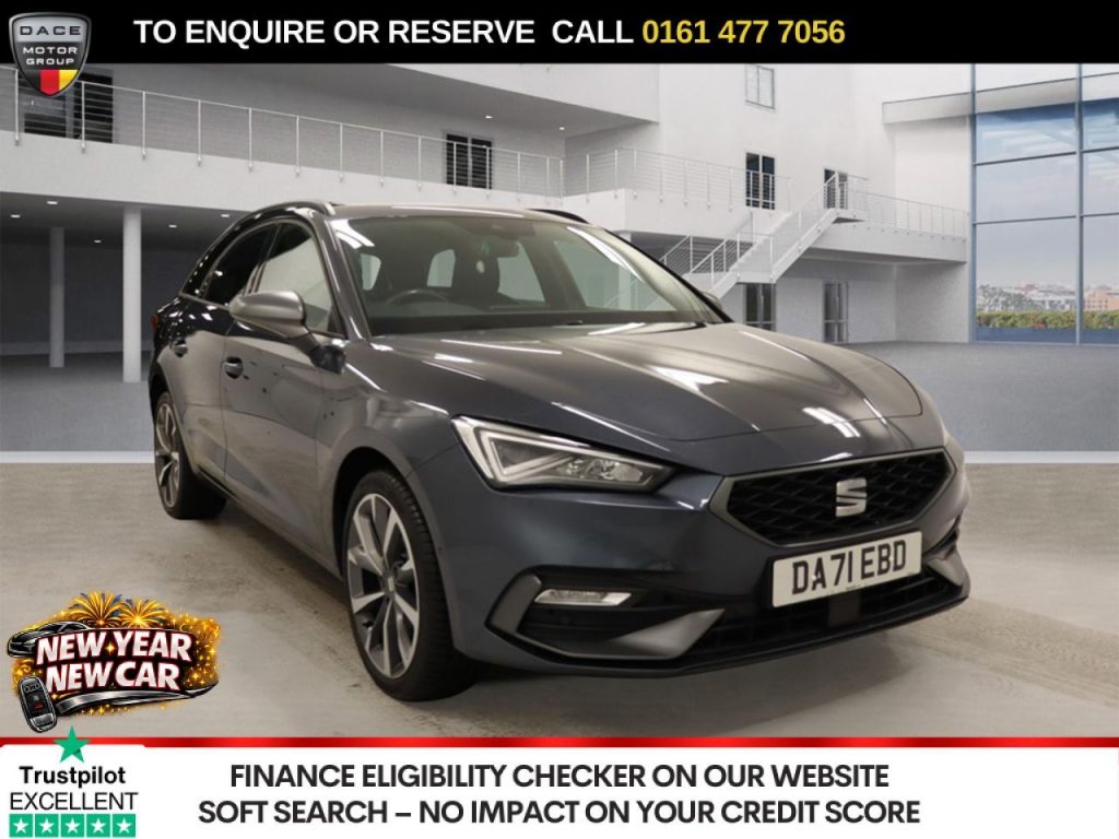 Used 2021 GREY SEAT LEON Estate 1.4 eHybrid 12.8kWh FR Sport Estate 5dr Petrol Plug-in Hybrid DSG Euro 6 (s/s) (204 ps) (reg. 2021-12-09) for sale in Stockport