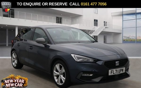 Used 2021 GREY SEAT LEON Hatchback 1.5 TSI EVO FR Hatchback 5dr Petrol Manual Euro 6 (s/s) (130 ps) (reg. 2021-12-17) for sale in Stockport