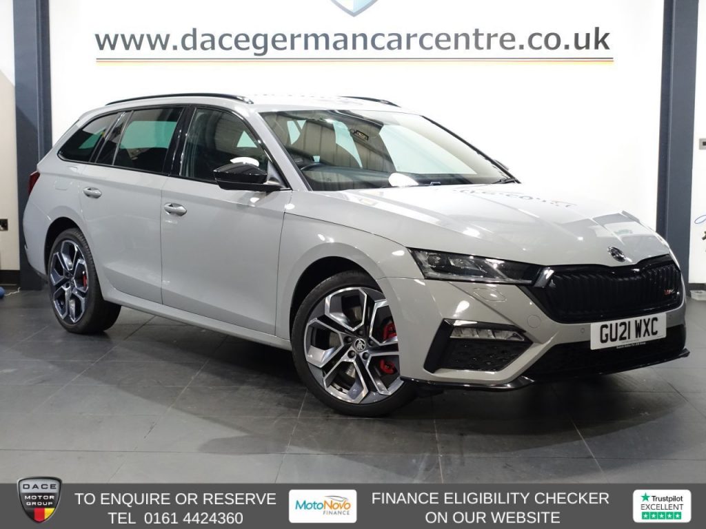 Used 2021 GREY SKODA OCTAVIA Estate 1.4 TSI iV 13kWh vRS Estate 5dr Petrol Plug-in Hybrid DSG Euro 6 (s/s) (245 ps) (reg. 2021-06-25) for sale in Altrincham