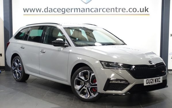 Used 2021 GREY SKODA OCTAVIA Estate 1.4 TSI iV 13kWh vRS Estate 5dr Petrol Plug-in Hybrid DSG Euro 6 (s/s) (245 ps) (reg. 2021-06-25) for sale in Altrincham