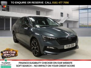 Used 2021 GREY SKODA SCALA Hatchback 1.5 TSI Monte Carlo Hatchback 5dr Petrol DSG Euro 6 (s/s) (150 ps) (reg. 2021-07-01) for sale in Stockport