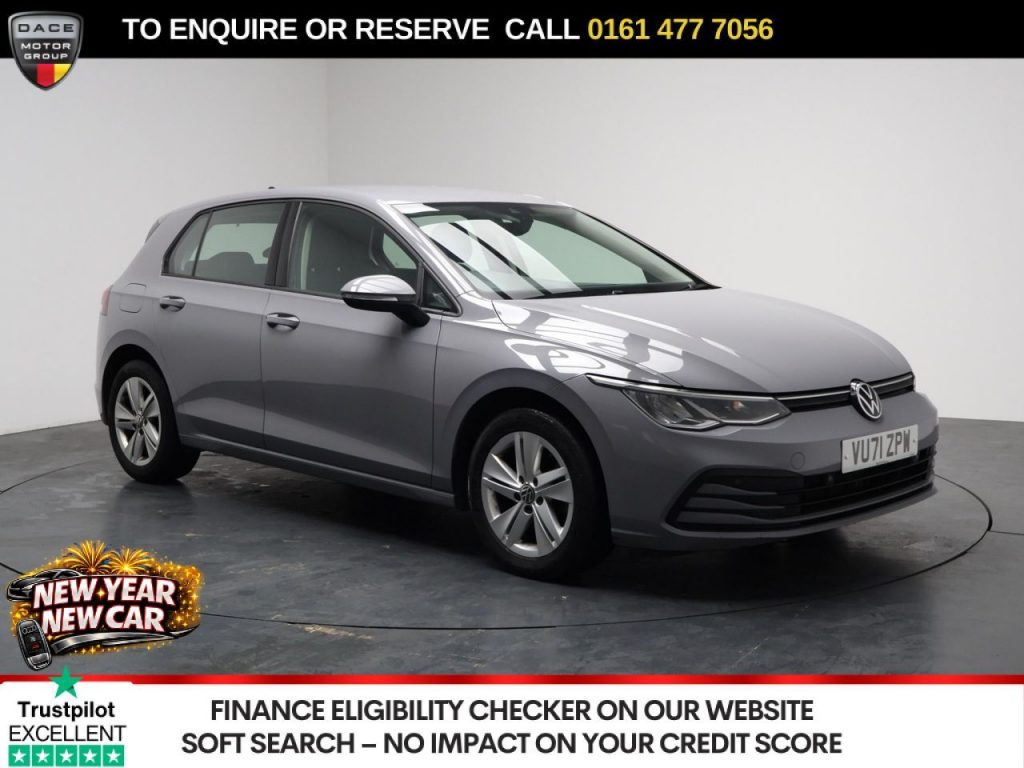 Used 2021 GREY VOLKSWAGEN GOLF Hatchback 1.5 TSI Life Hatchback 5dr Petrol Manual Euro 6 (s/s) (130 ps) (reg. 2021-10-01) for sale in Stockport