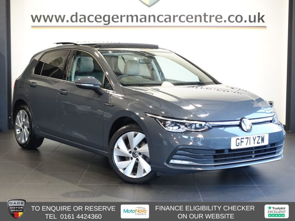 Used 2021 GREY VOLKSWAGEN GOLF Hatchback 1.5 TSI Style Hatchback 5dr Petrol Manual Euro 6 (s/s) (130 ps) (reg. 2021-12-10) for sale in Altrincham