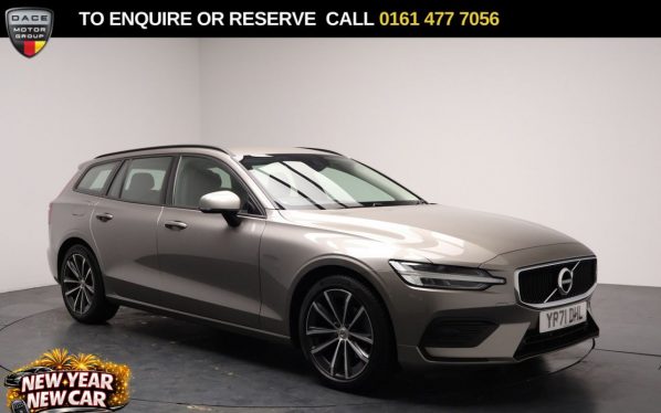Used 2021 GREY VOLVO V60 Estate 2.0 B3 MHEV Momentum Estate 5dr Petrol Hybrid DCT Auto Euro 6 (s/s) (163 ps) (reg. 2021-11-22) for sale in Stockport
