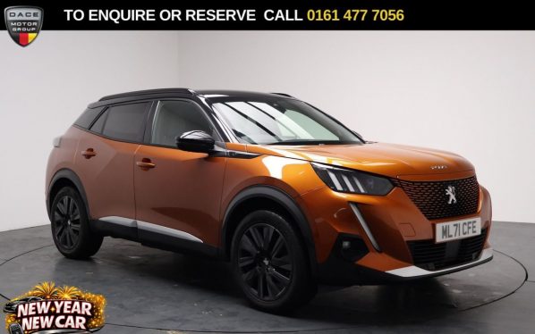 Used 2021 ORANGE PEUGEOT E-2008 SUV 50kWh GT Premium SUV 5dr Electric Auto (136 ps) (reg. 2021-09-20) for sale in Stockport