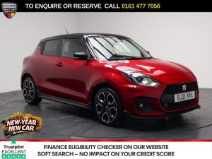 Used 2021 RED SUZUKI SWIFT Hatchback 1.4 Boosterjet MHEV Sport Hatchback 5dr Petrol Hybrid Manual Euro 6 (s/s) (129 ps) (reg. 2021-03-26) for sale in Stockport
