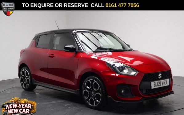 Used 2021 RED SUZUKI SWIFT Hatchback 1.4 Boosterjet MHEV Sport Hatchback 5dr Petrol Hybrid Manual Euro 6 (s/s) (129 ps) (reg. 2021-03-26) for sale in Stockport