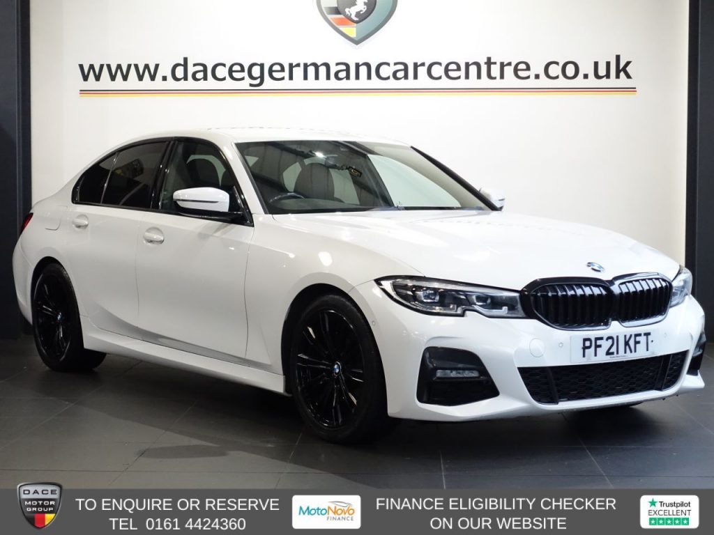 Used 2021 WHITE BMW 3 SERIES Saloon 2.0 320i M Sport Saloon 4dr Petrol Auto Euro 6 (s/s) (184 ps) (reg. 2021-03-12) for sale in Altrincham