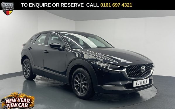 Used 2022 BLACK MAZDA CX-30 SUV 2.0 e-SKYACTIV G MHEV SE-L Lux SUV 5dr Petrol Manual Euro 6 (s/s) (122 ps) (reg. 2022-01-13) for sale in Manchester